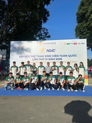 Đoàn thể thao Trường Đại học Điện lực giành 5 huy chương tại Đại hội Thể thao sinh viên toàn quốc lần thứ VI năm 2026